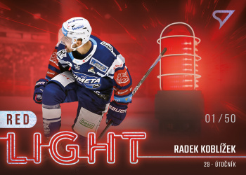Radek Koblizek Kometa Brno Tipsport ELH 2022/23 SportZoo 2. serie Red Light /50 #RL-29